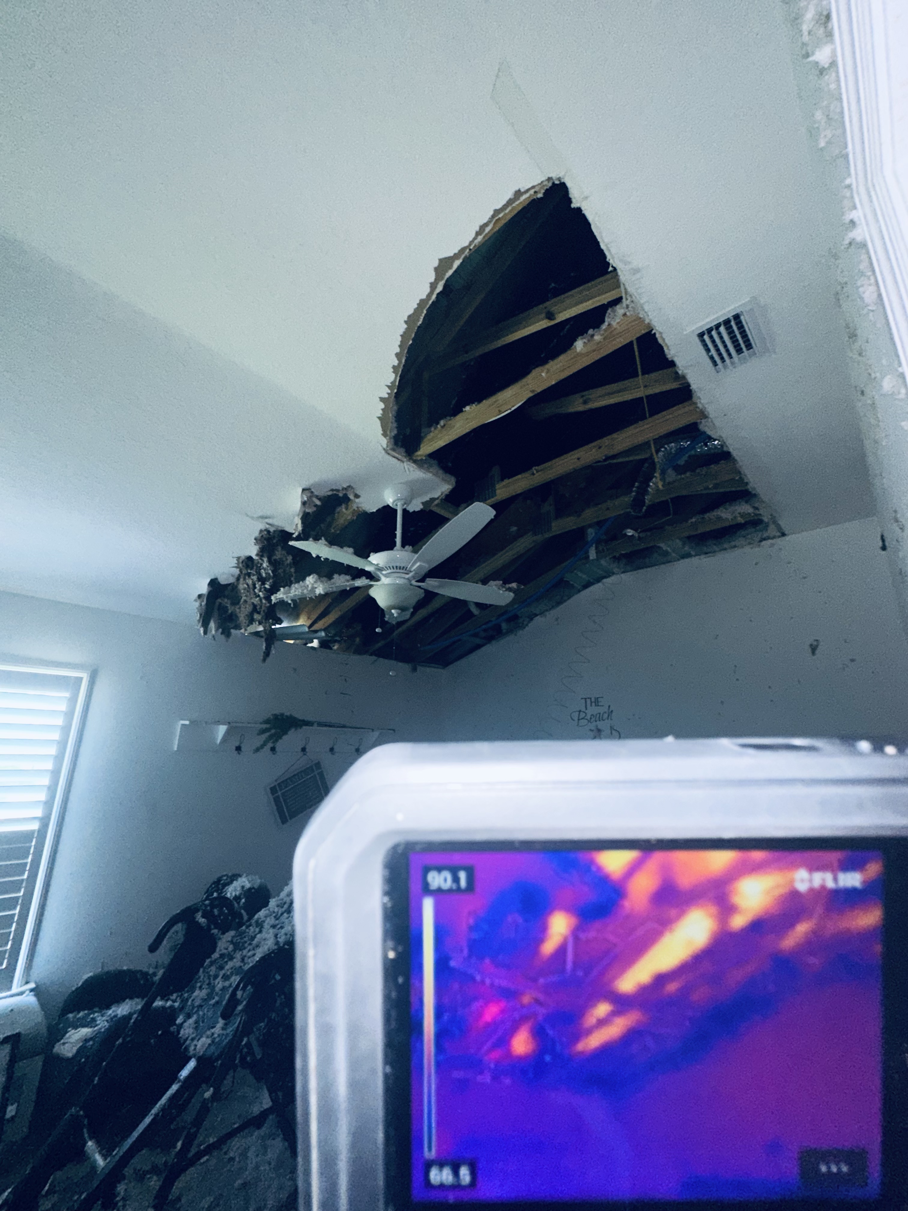 Property restoration field work shown as context for storm damage and emergency protection.