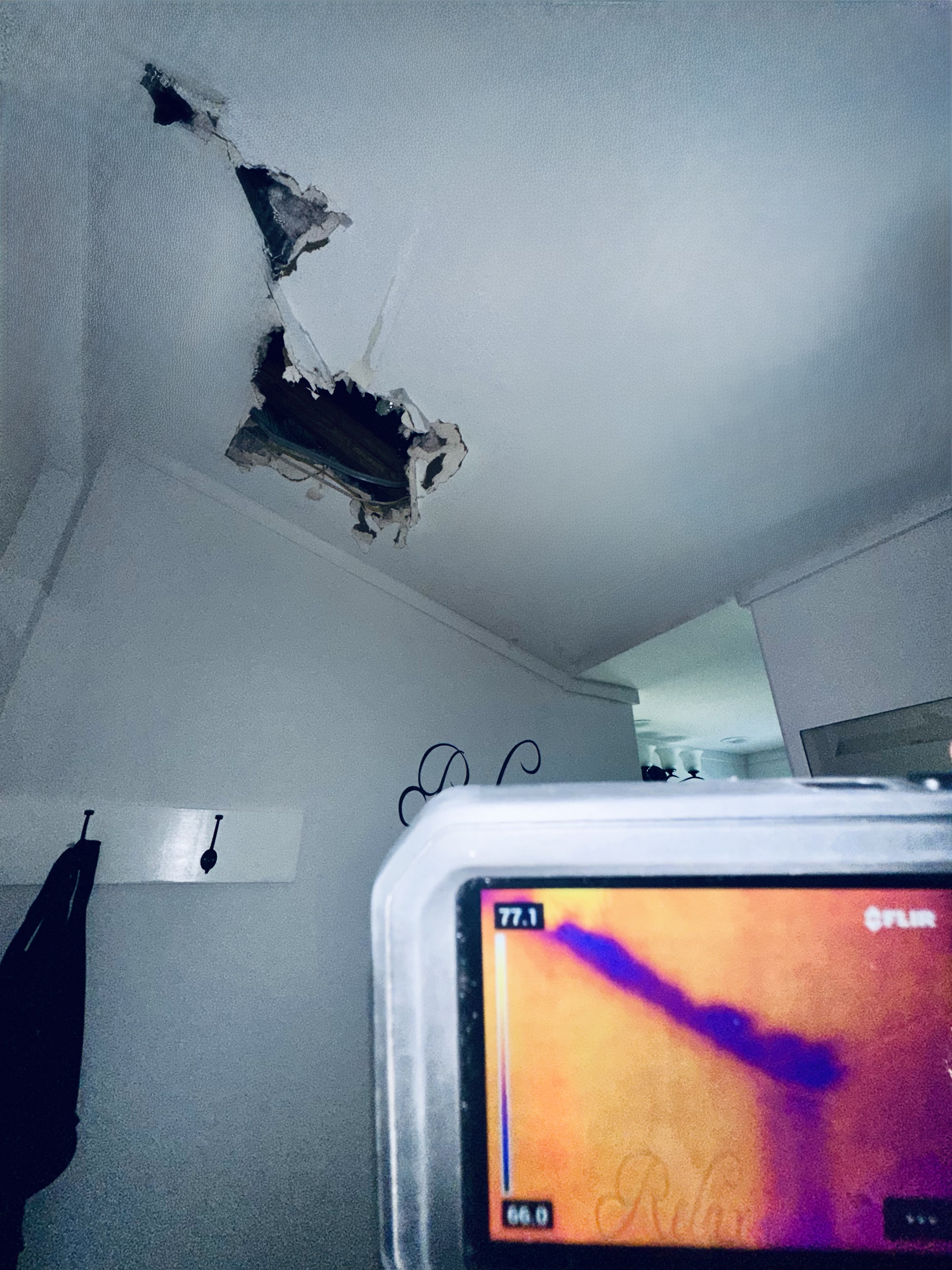 AC Leak Water Damage service visual