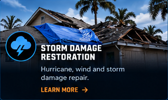 Storm Damage Restoration scene from the supplied reference