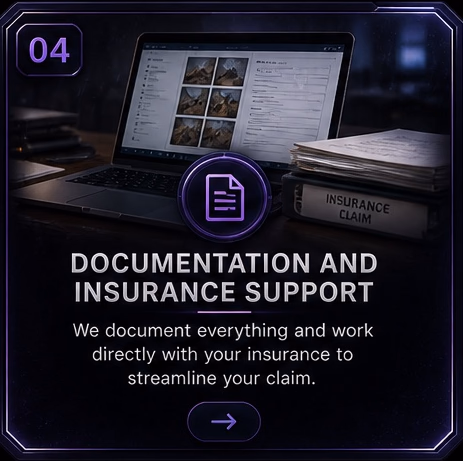 Illustrated documentation and insurance support process card