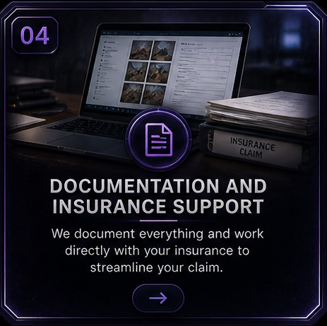 Illustrated documentation and insurance support process card